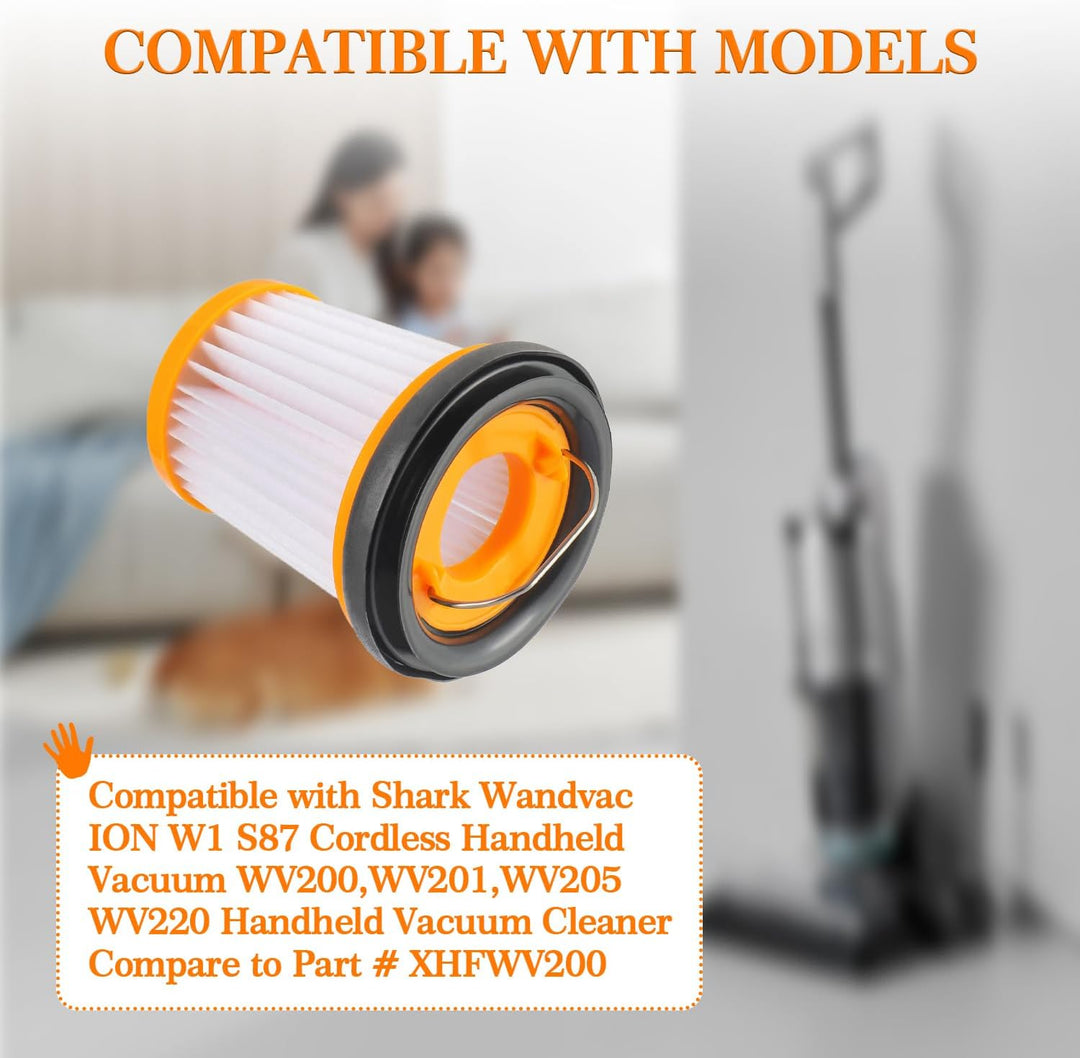 HUAREW 8 Stück Filter für Shark Wandvac WV200 WV201 WV205 WV220 Staubsauger Ersatzfilter Ersatzteile