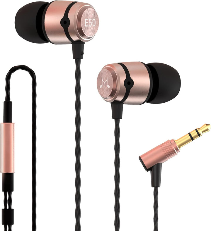 SoundMAGIC E50 Wired Earbuds Without Microphone, In-Ear HiFi Headphones, Noise Isolating Headphones,