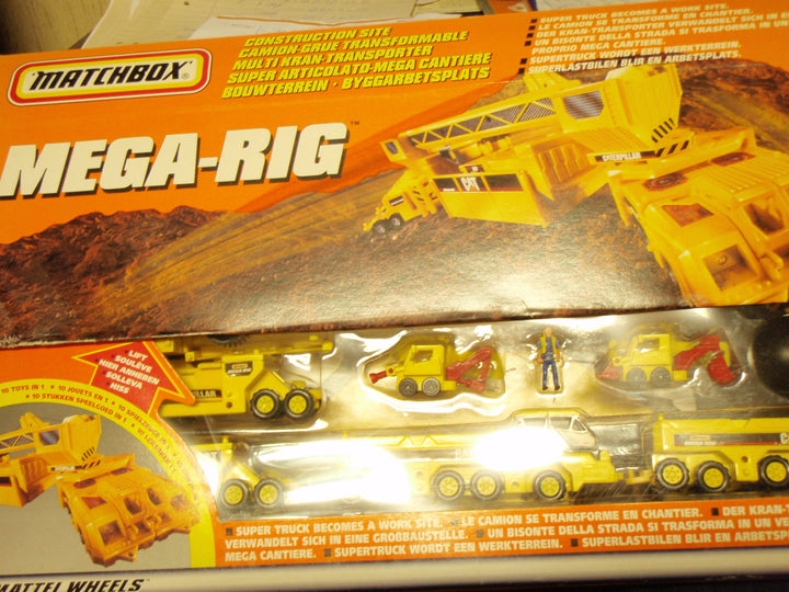 Matchbox Multi-Kran-Transporter; (verwandelbar in eine Grossbaustelle)