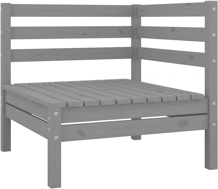 vidaXL Garten Ecksofas 2 STK., Modular Gartenmöbel, Sofa Lounge Sessel für Garten Terrasse Balkon, G