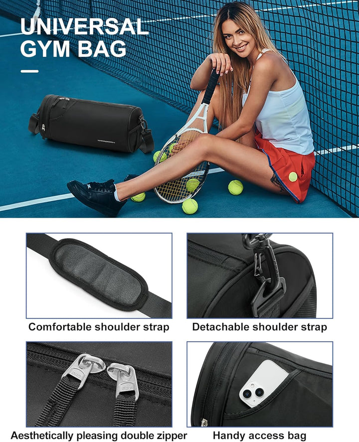 SZSYCN Sporttasche Damen Klein, Sport Duffel Bag mit nassfach & schuhfach, Leichte wasserdichte Trai