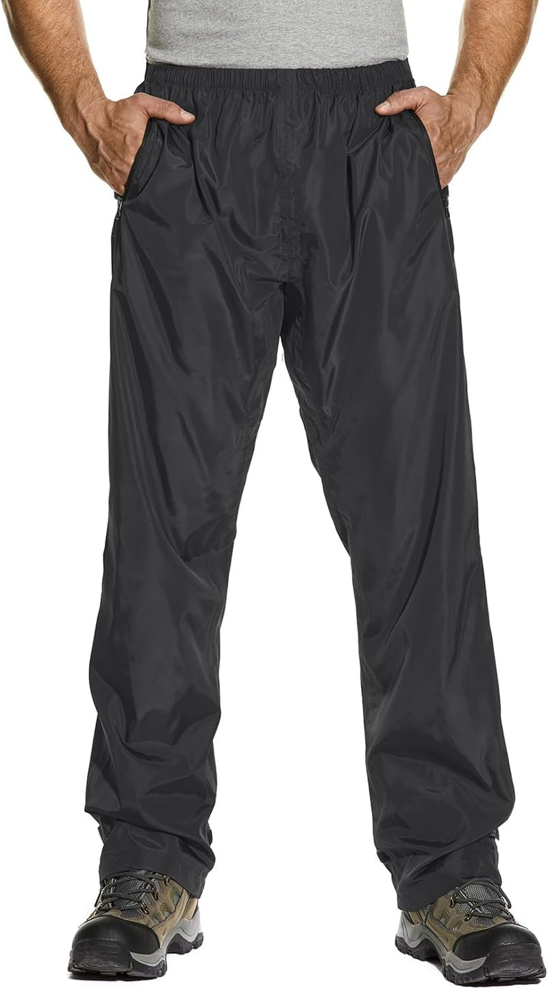 Asfixiado Regenhose Herren Fahrrad Leichte wasserdichte Winddichte Outdoorhose zum Wandern Camping T