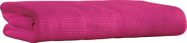 Erwin Müller Sommerdecke, leichte Baumwolldecke, Häkeldecke Trient pink Grösse 220x240 cm - luftig l