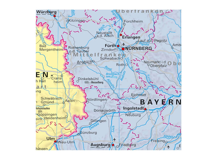 Deutschland und Europa in der Welt DUO Schreibunterlage NEUE AUFLAGE, Karte