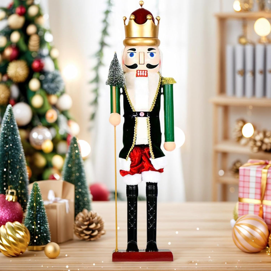Nussknacker-Figuren, 40 cm, Feiertagssoldat mit Licht &amp; Musik für Weihnachten, Festliche beleuchtete