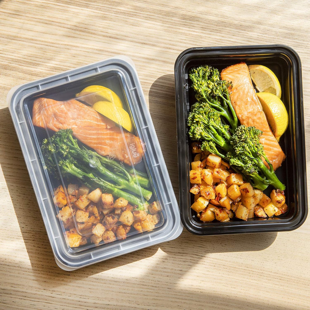 [30er Pack] 1-Fach Meal Prep Container Von Igluu - Essensbox, Lunchbox Mikrowellengeeignet, Spülmasc