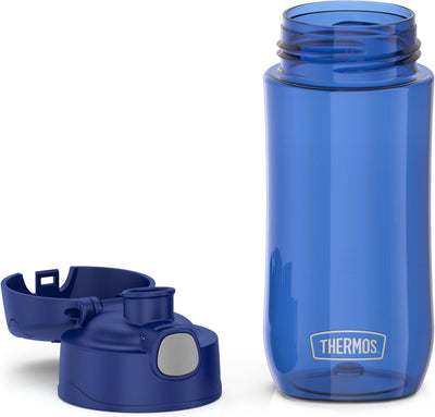 Thermos Funtainer 16 Ounce Plastic Hydration with Spout, Blueberry 16 Ounce Blueberry, 16 Ounce Blue