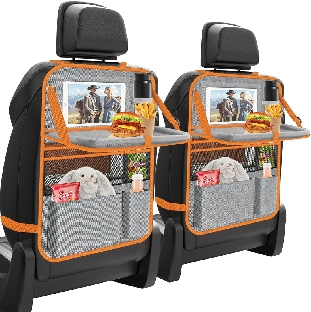 Oneyus Auto Organizer, 2 Stück Autositz Organizer Grosse Rückenlehnenschutz Auto Kinder Multifunktio