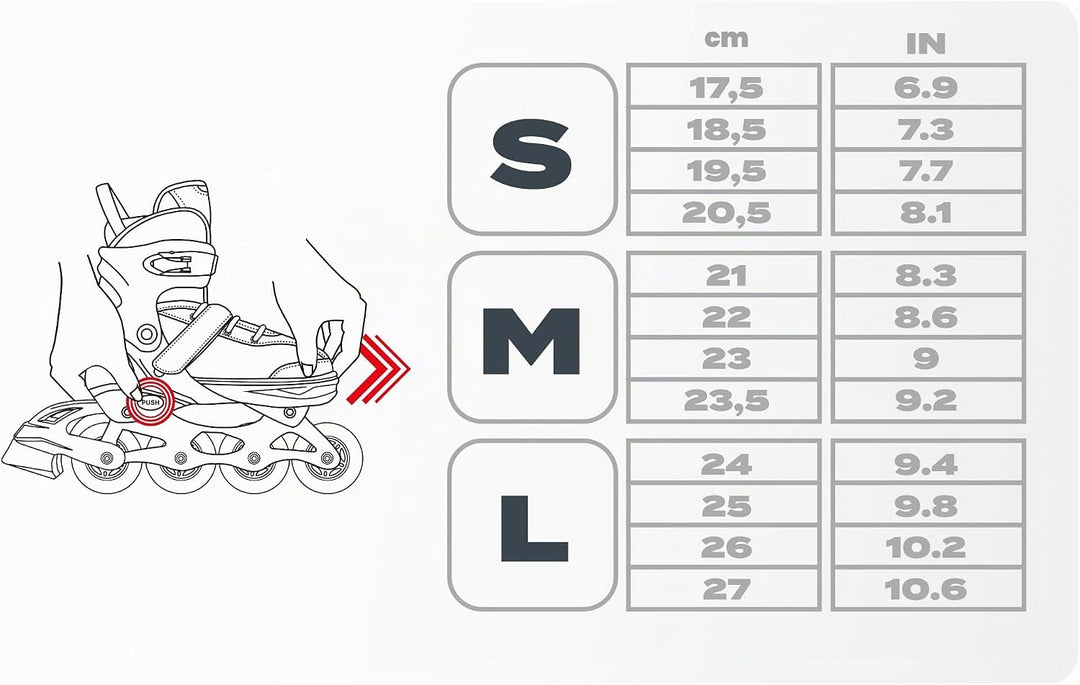 meteor® Inliner Rollen Inline Skates Mädchen und Jungen Inliner Kinder Inline Skates ABEC7 Rollen in
