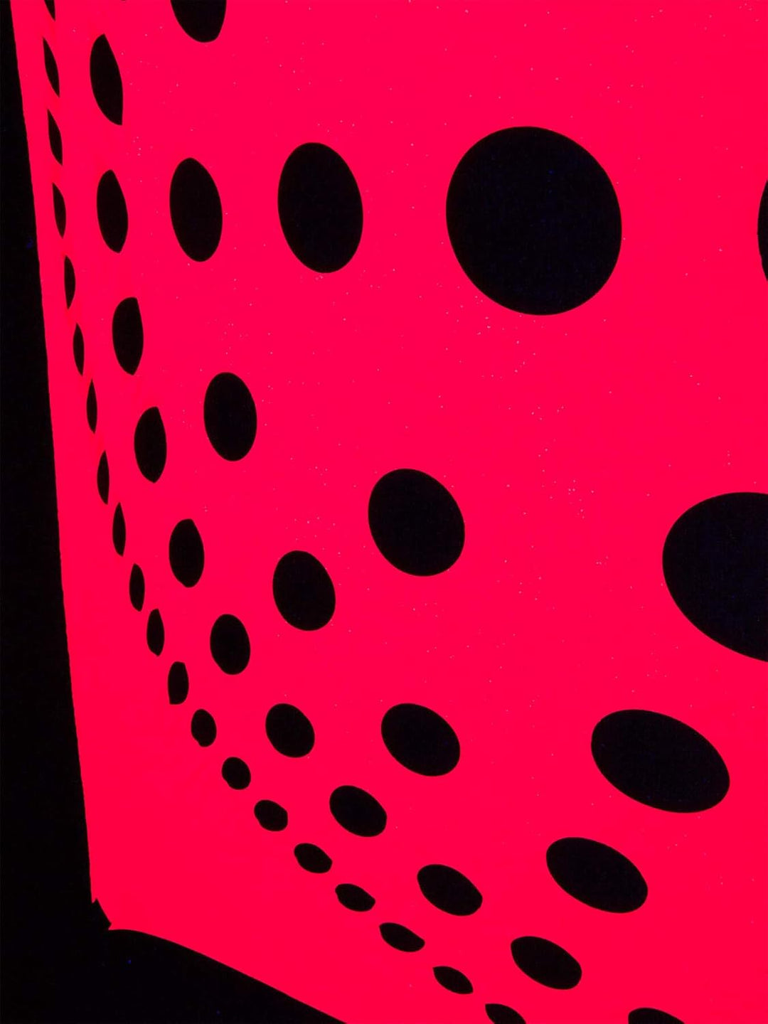 PSYWORK Schwarzlicht Segel Spandex | Mandala Dots | Fuchsia | 3 x 3m | UV-aktiv | Leuchtend | Wandtu