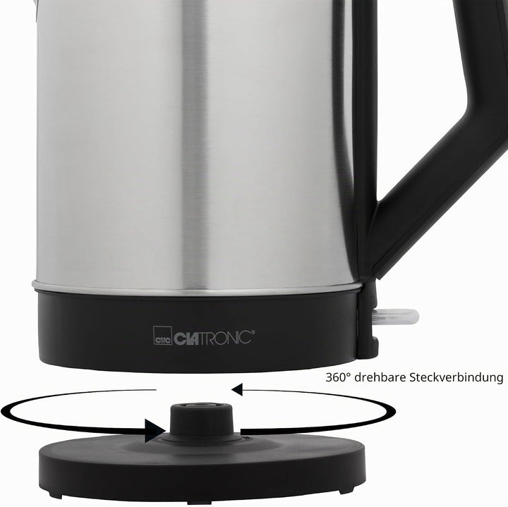 Bomann Doppel-Kochplatte DKP 5033 E, ideal für Camping, Küche oder Büro, edelstahl &amp; Clatronic WKS 3