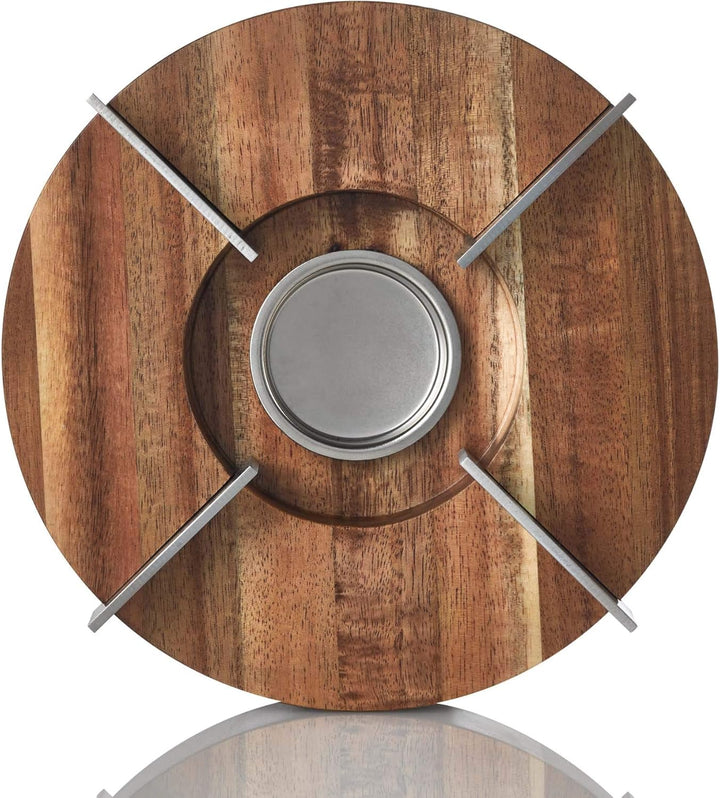 AdHoc TK51 Stövchen- und Speisenwärmer TUTO | für Teekannen, Töpfe und Schalen | Akazienholz & Edels