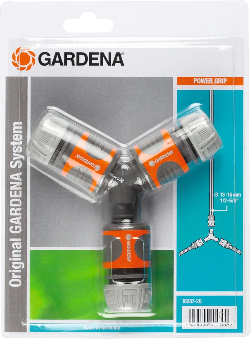 Gardena Abzweig-Satz für 13 mm (1/2 Zoll)- und 15 mm (5/8 Zoll)-Wasserschläuche: Wasserdichter Abzwe