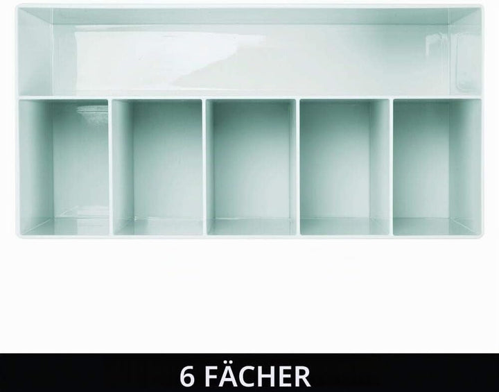 mDesign Schminkaufbewahrung für Wasch- oder Schminktische – Aufbewahrungsbox aus BPA-freiem Kunststo