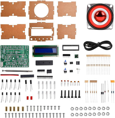 Heemol Digital Radio Kit DIY Lötprojekte 87-108MHz Radio Modul DIY Kits mit LCD Display für das Lötü