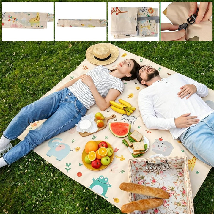 Piknik Decke Gross, Camping Teppich Outdoor, Sitzkissen Outdoor Faltbar,wasserdichte Picknickdecke,