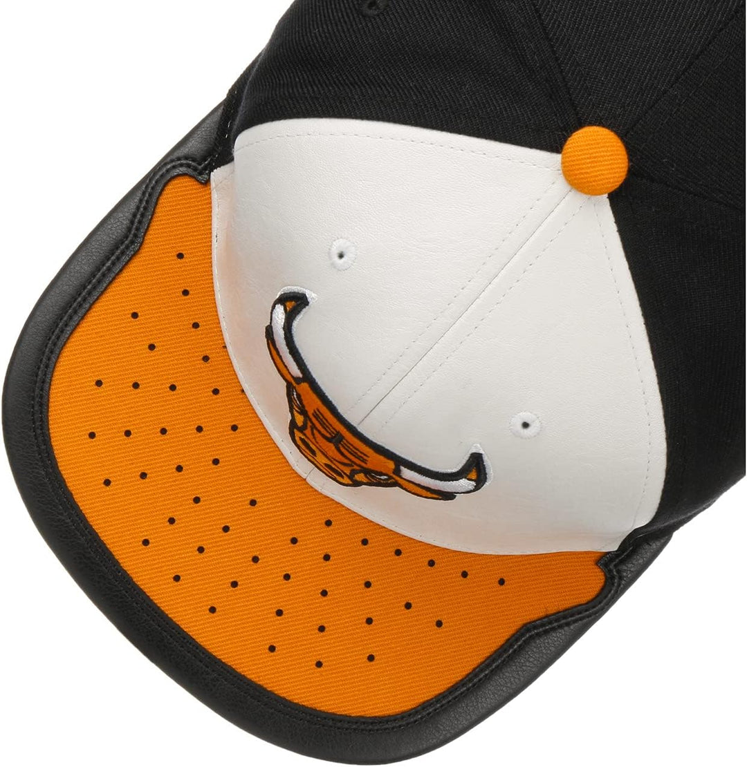 Mitchell & Ness Day One Snap Bulls Cap Basecap Baseballcap Flat Brim NBA Chicago (One Size - weiss-o