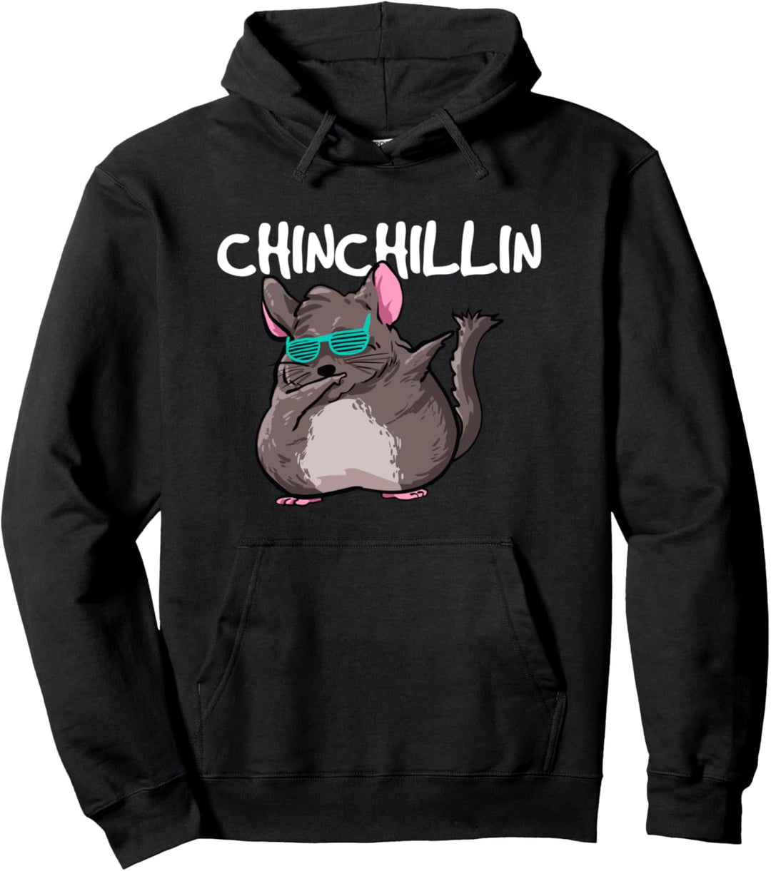 Chinchillin Geschenk für Chinchilla Besitzer Pullover Hoodie