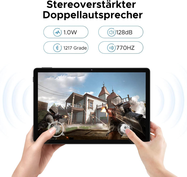 U11 Android 16 Tablet 11 Zoll Gemini AI 16GB RAM +128GB ROM (2TB TF), 8580mAh Gaming Tablet Unisoc T
