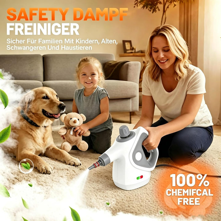 Dampfreiniger Handgerät, 110℃ Steam Cleaner zur effizienten Reinigung, vielseitiger Dampfreiniger fü