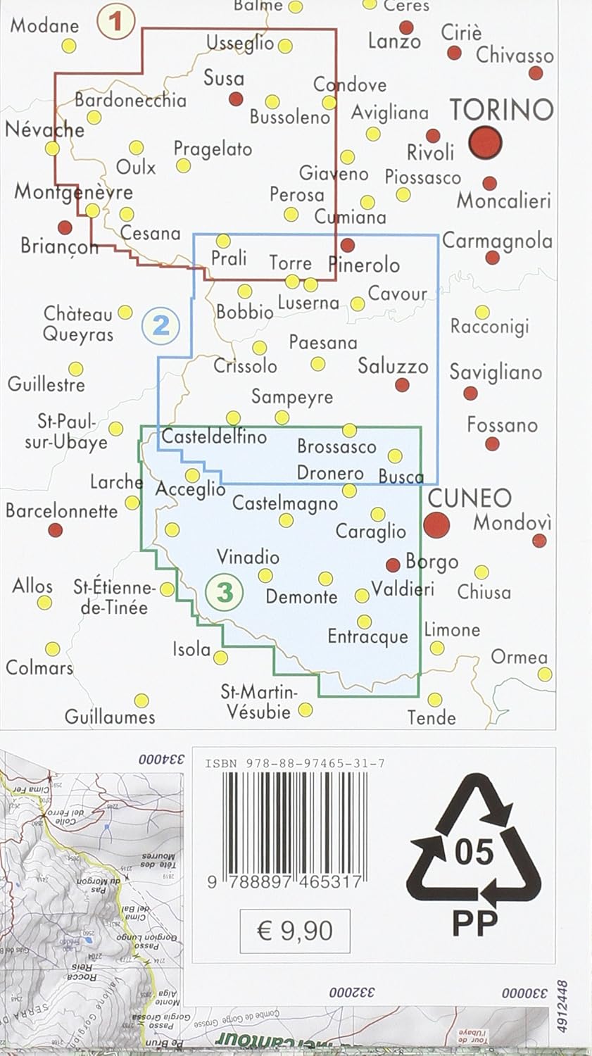Val Maira - Val Grana - Valle Stura di Demonte - Valle Gesso 1 : 50 000 (wandelkaart), Taschenbuch