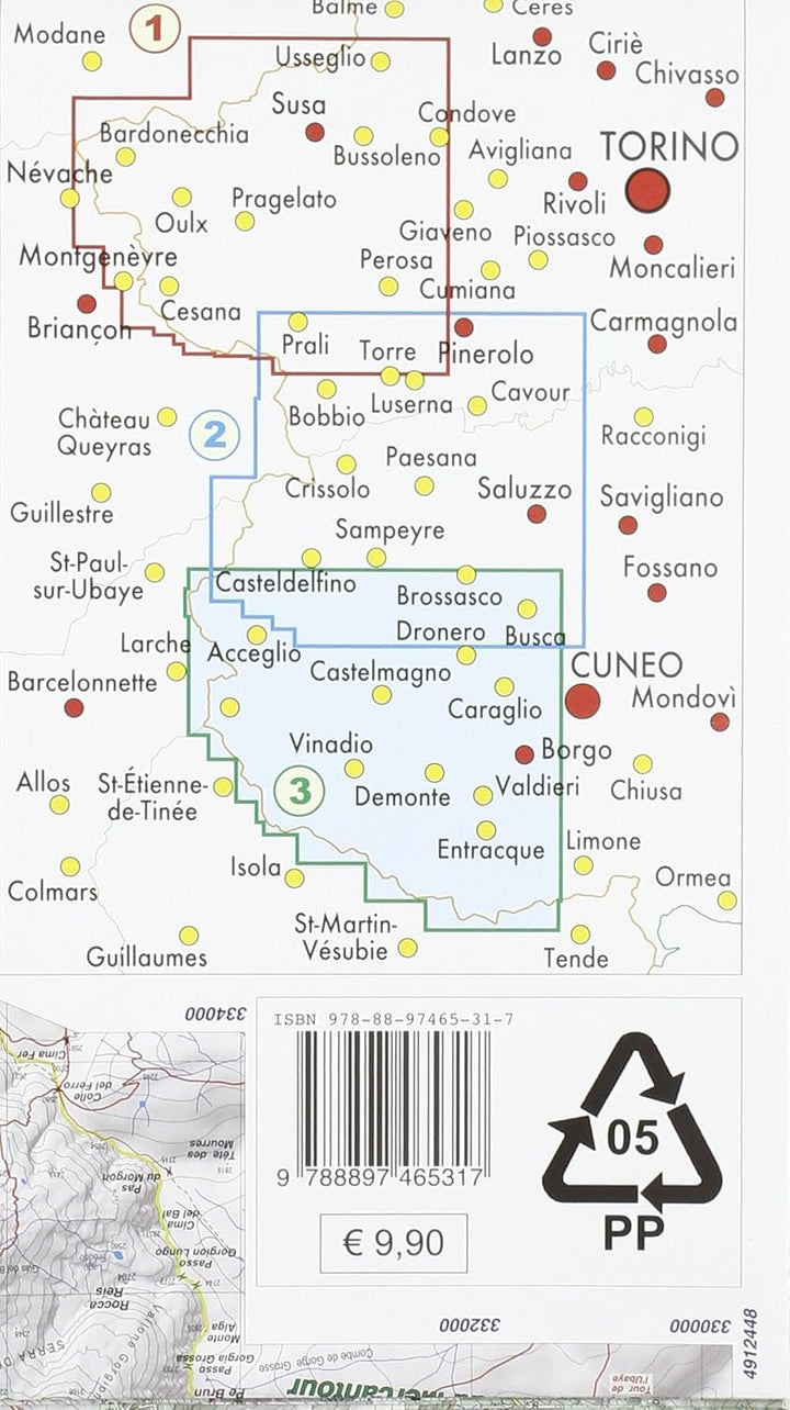 Val Maira - Val Grana - Valle Stura di Demonte - Valle Gesso 1 : 50 000 (wandelkaart), Taschenbuch
