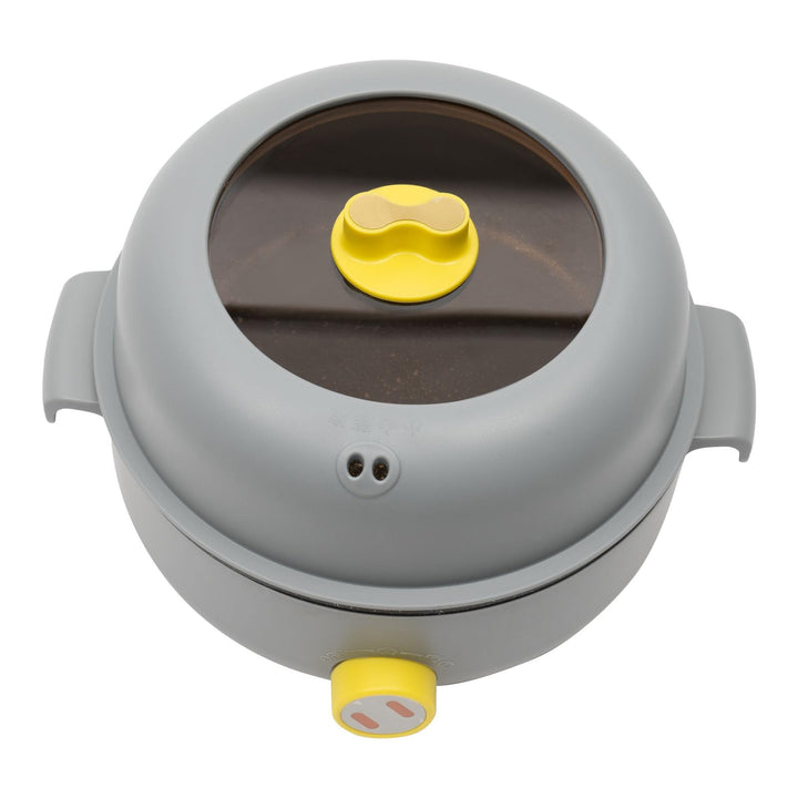 1.5l Elektrische Hot Pot Mit Dampfgarer,Dampfgarer,Antihaft Mini Elektropfanne,Zum Kochen,FüR Braten