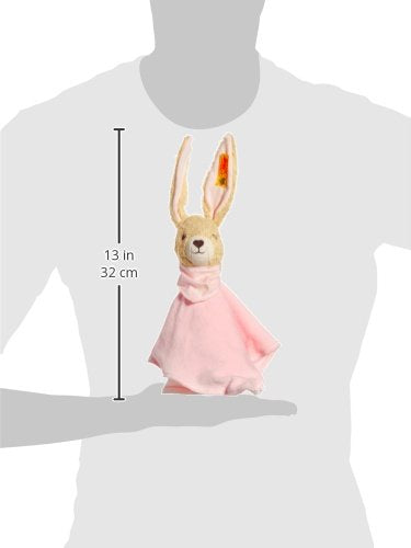 Steiff 237546 Hoppel Schmusetuch 28 rosa Hase, Medium, Rosa