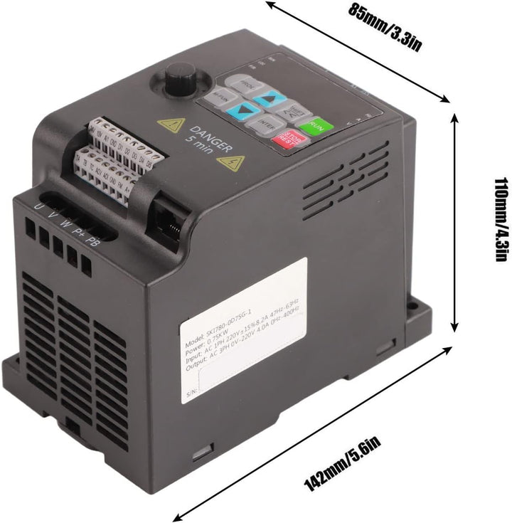 SKI780 Mini VFD 220 V Frequenzumrichter Einphasen-Wechselstrom f¨¹r 3 Phasen Drehstrommotoren (220VA