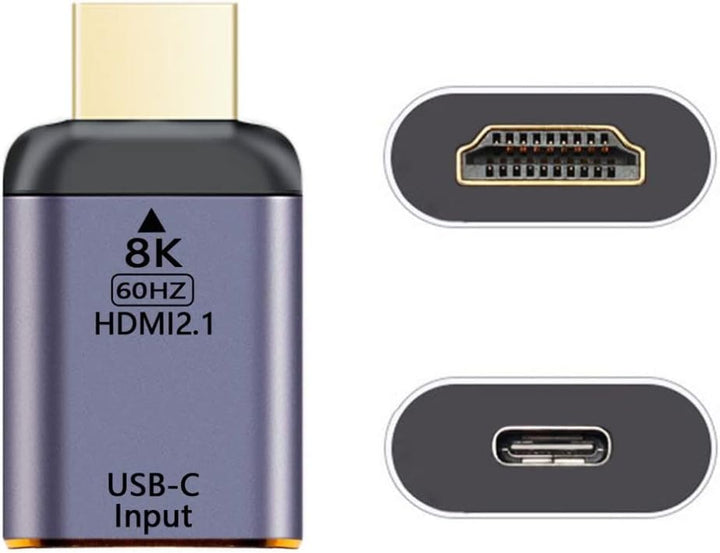 ChenYang CY USB-C Type C Buchse Quelleingang auf HDMI 2.1 Stecker Ausgang HDTV Adapter 8K@60Hz 4K@12
