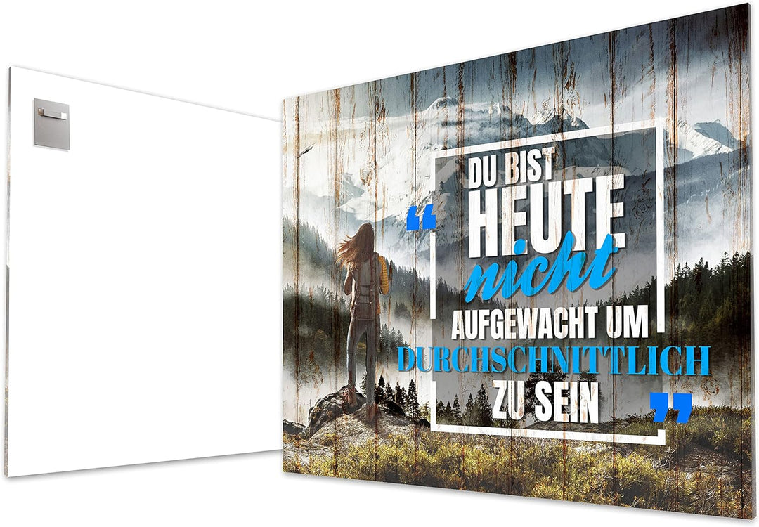 wandmotiv24 Deko Wandbild aus Acrylglas, Grösse 40x30cm, Querformat, durchschnittlich, Berge, Holz,