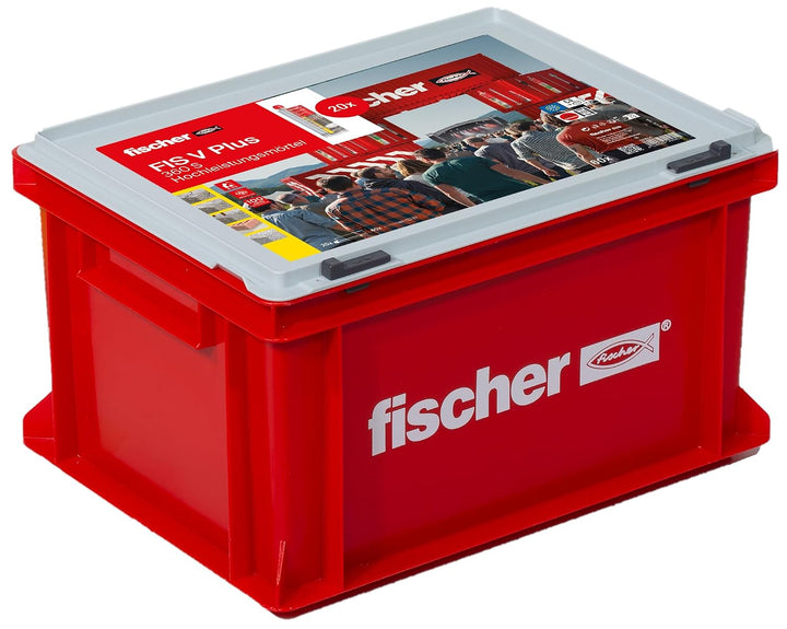 fischer Hochleistungsmörtel FIS V Plus 360 S im praktischen Handwerkerkoffer, wetterfester Mörtel fü