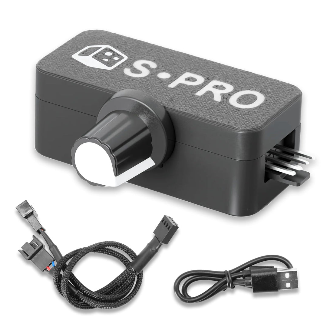 PWM Lüftersteuerung Binghe PWM Geschwindigkeitsregler 4Pin, Drehzahlregler mit 1 zu 2 Adapterkabel,