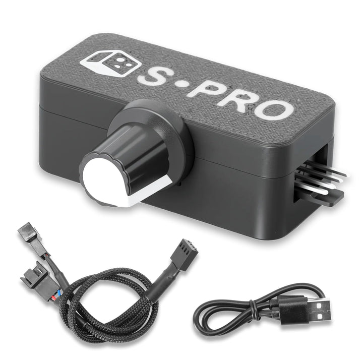 PWM Lüftersteuerung Binghe PWM Geschwindigkeitsregler 4Pin, Drehzahlregler mit 1 zu 2 Adapterkabel,