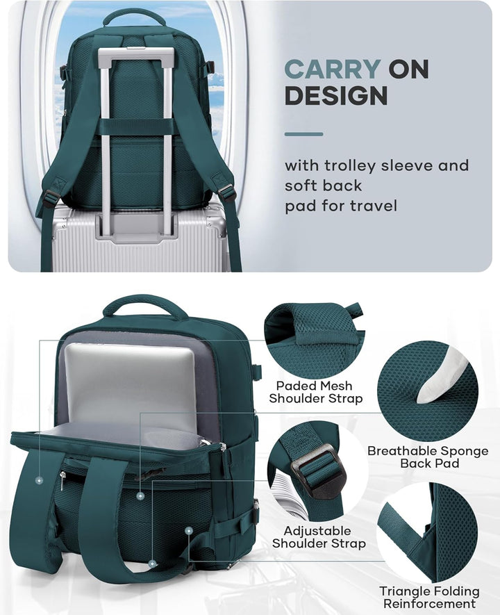 BJLFS Rucksack Handgepäck Flugzeug Ryanair Handgepäck 40x20x25 Rucksack Easyjet Handgepäck 45x36x20