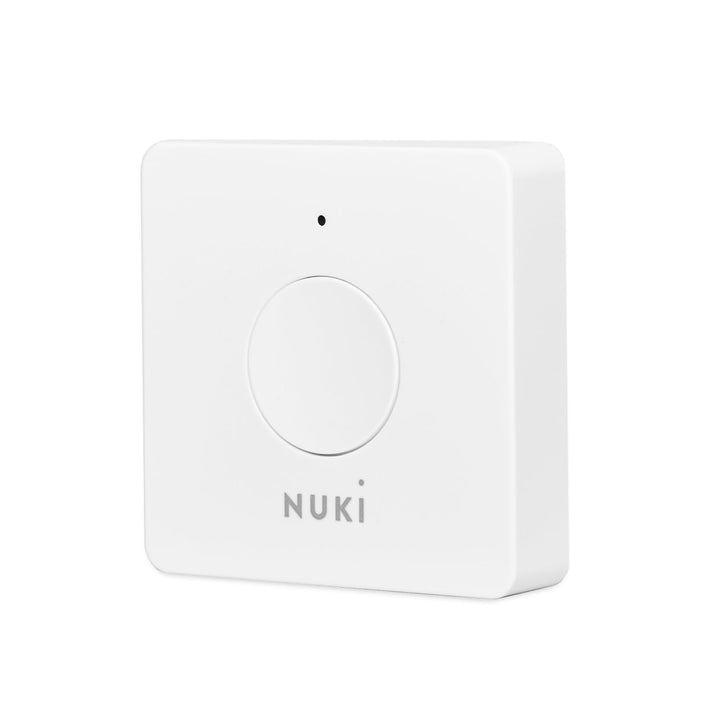 Nuki Opener, elektronisches Türschloss für Mehrfamilienhäuser, steuert den Türöffner der Gegensprech