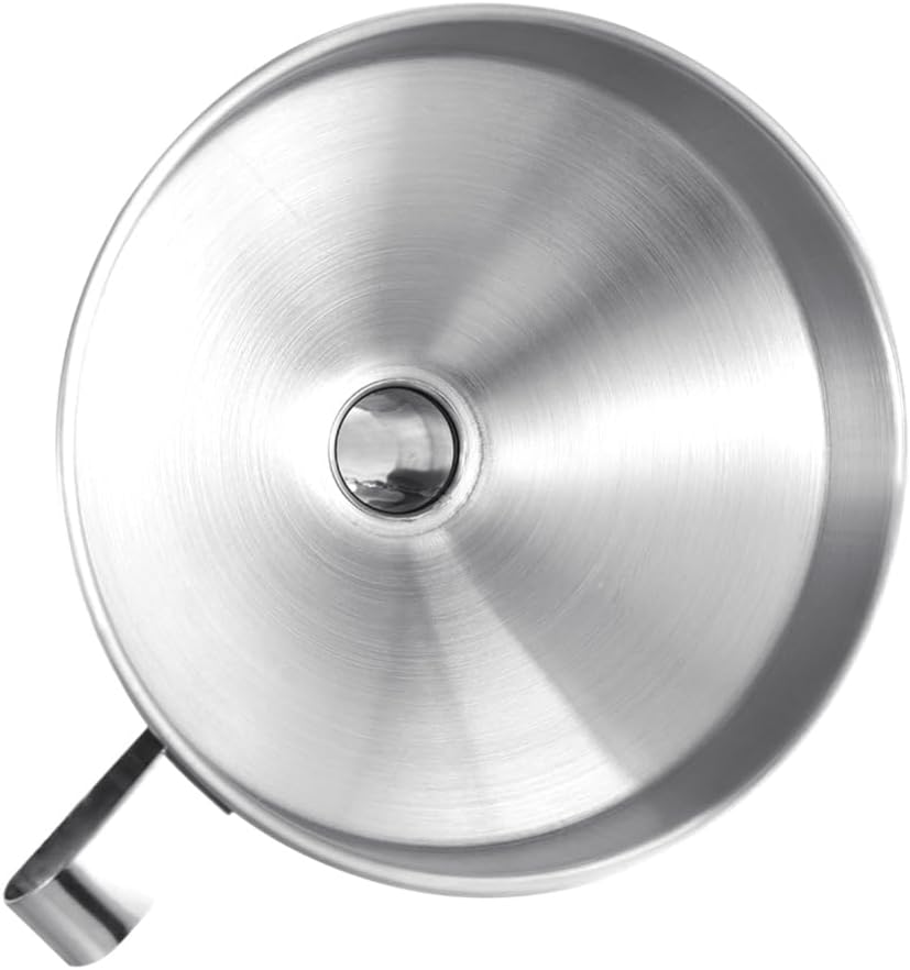 14.4cm Edelstahl Trichter, Küchensieb Trichter Filter Set, Breite Öffnung Einmachtrichter mit Griff