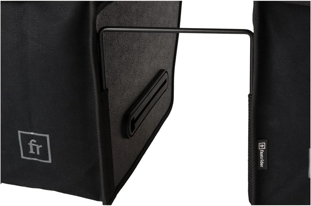 FastRider Canvas 93 Doppelte Fahrradtasche für Gepäckträger, 41L Seitentasche Fahrrad, 100% Kanevas