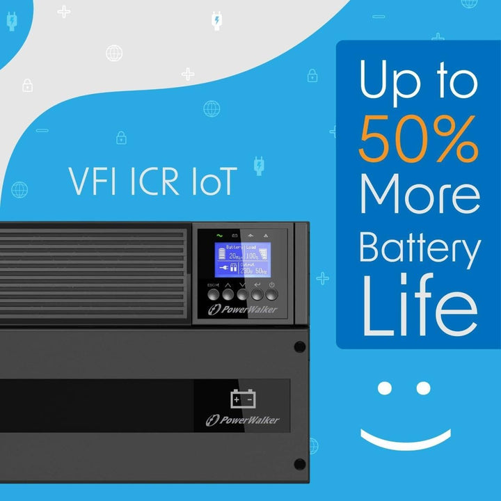 Powerwalker Vfi 3000 Icr Iot Gruppo Di Continuit? [ups] Doppia Conversione [online] 3 Kva 3000 W 9 P