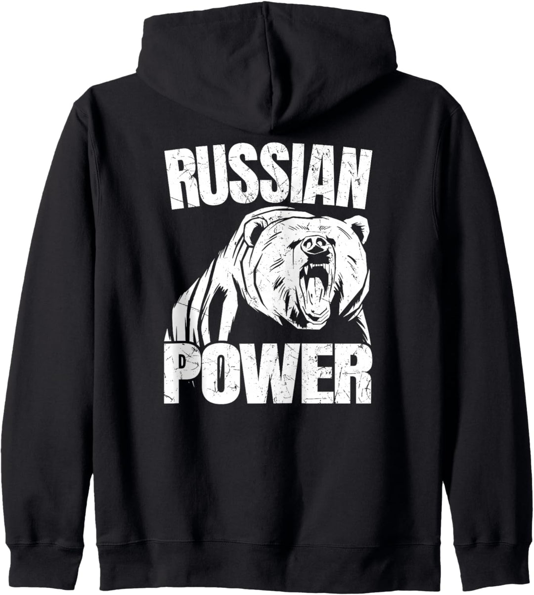 Russian Power Bär Russland Spruch Russisch Gym Bodybuilding Kapuzenjacke