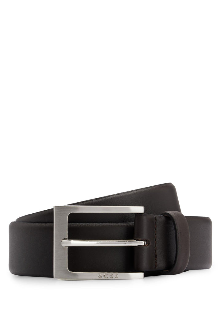 BOSS Herren Barnabie Gürtel 80 New - Dark Brown203, 80 New - Dark Brown203