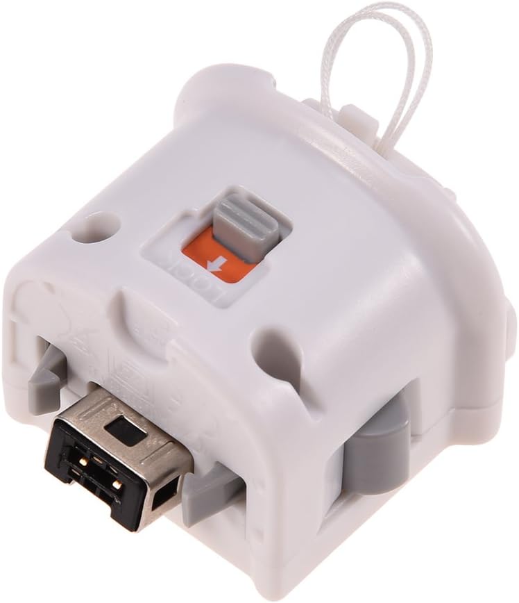Zerone Motion Plus Adapter mit Silikonhülle für Wii Remote Motion Plus Sensor Controller, Zubehör fü