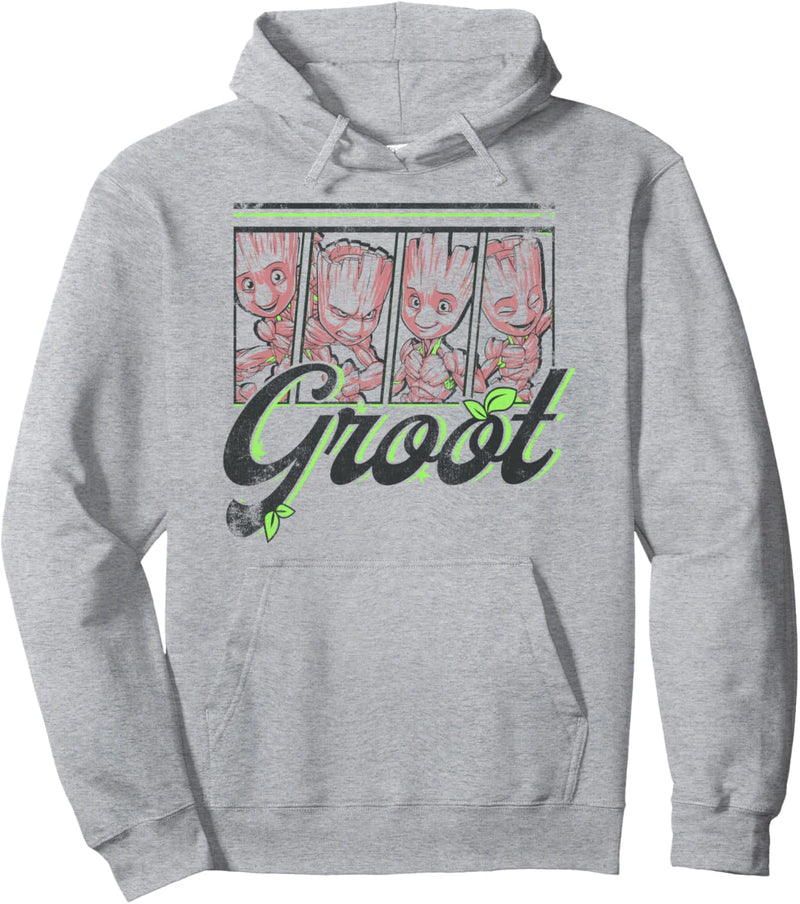 Marvel Guardians Of The Galaxy Cute Groot Panels Pullover Hoodie