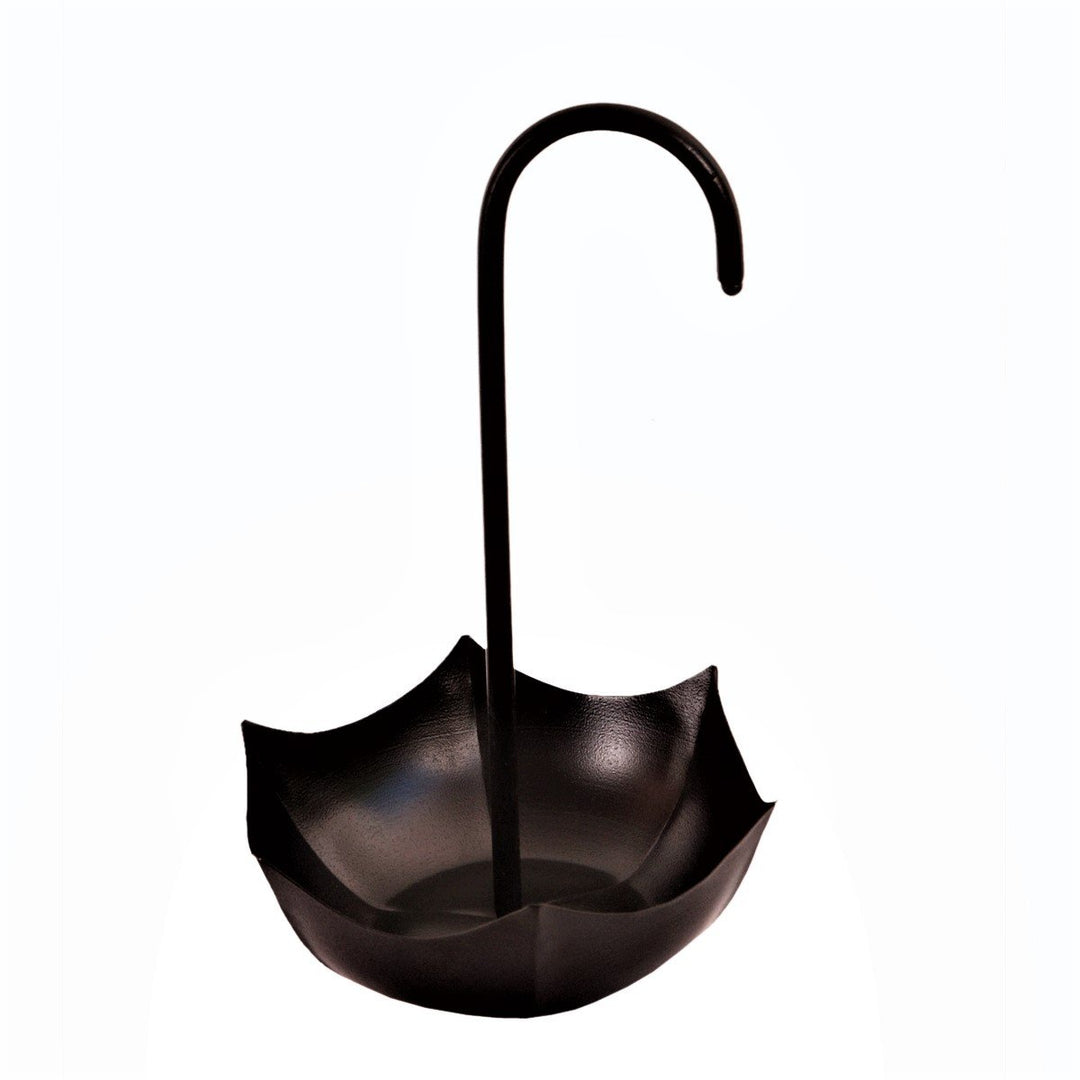 Purpledip Iron Serving Platter Snacks Tray for Chips, Fries, Salads Or Knick-knacks 'Rainy Day' (112