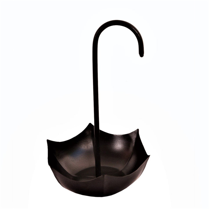 Purpledip Iron Serving Platter Snacks Tray for Chips, Fries, Salads Or Knick-knacks 'Rainy Day' (112
