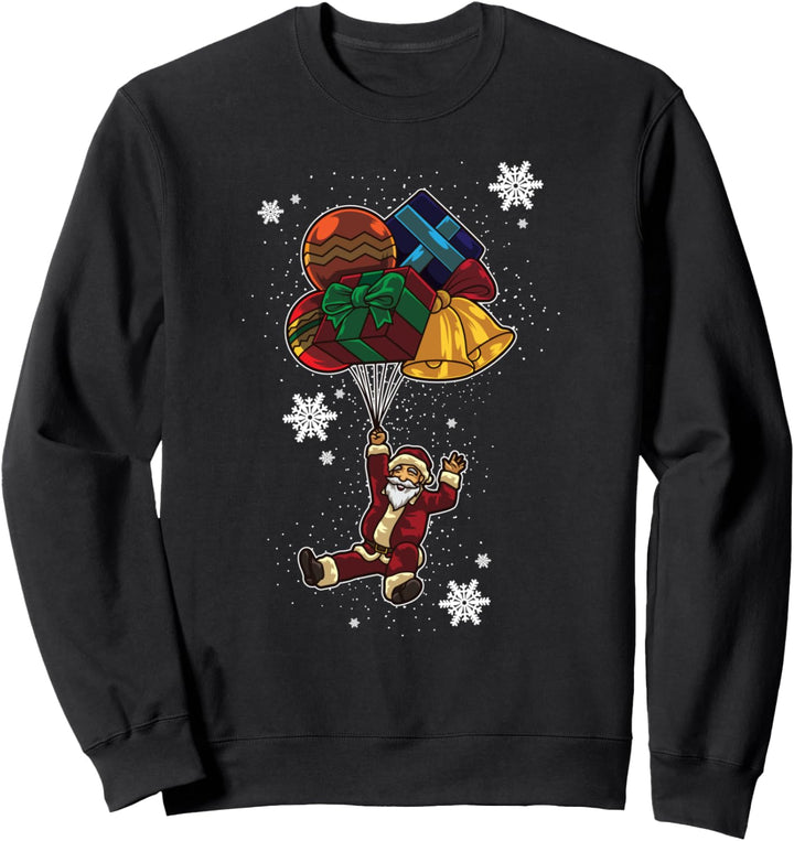 Weihnachtsmann - Ballons aus Geschenken & Weihnachtsschmuck Sweatshirt