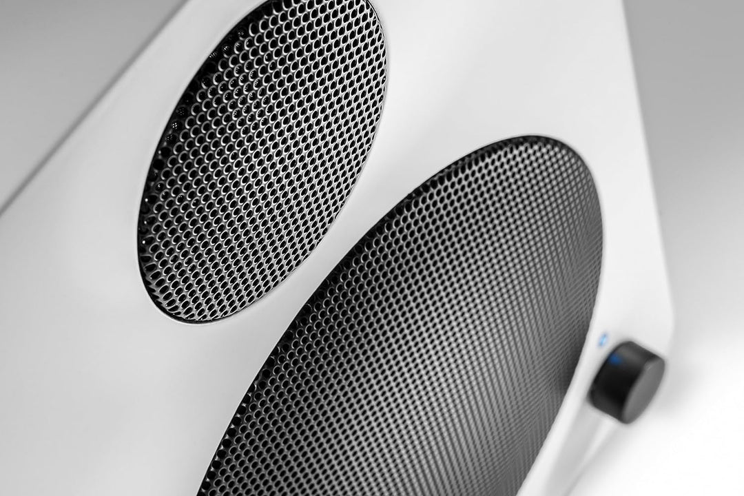 Wavemaster CUBE MINI white - Regallautsprecher-System (36 Watt) mit Bluetooth-Streaming, Digitalansc