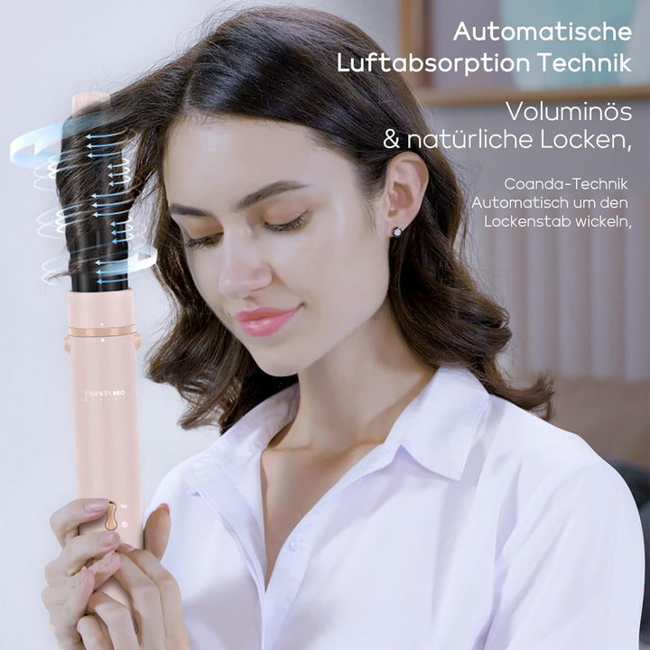 5 IN 1 MaxAIR Styler, PARWIN PRO BEAUTY Haartrockner Warmluftbürste Set, Rundbürstenföhn, Lockenstab