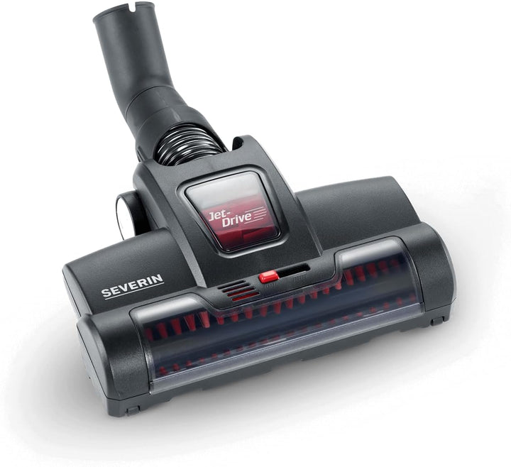 Severin Jet-Drive Turbobürste für Bodenstaubsauger, Inklusive 2 Reduzierhülsen, TB 7216, Schwarz
