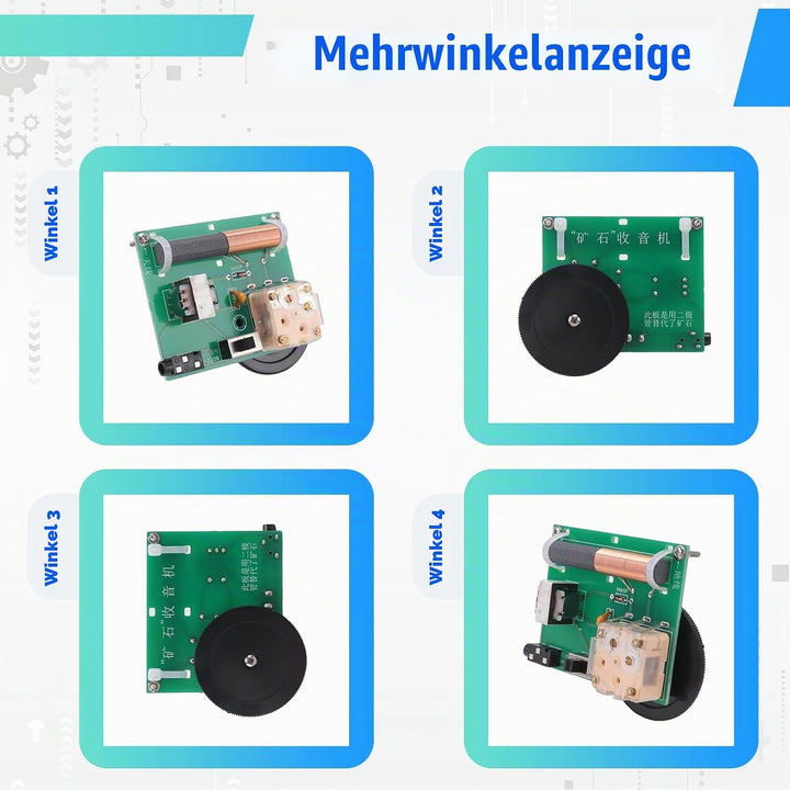 Crystal Radio Simple Electronic Circuit Board -Baugruppe Kann Funksignale Normalerweise Empfangen, N